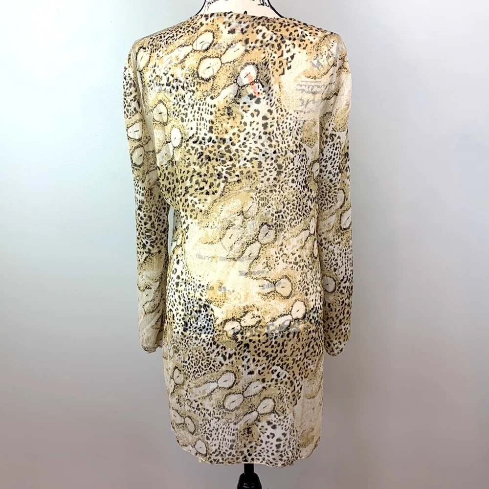 Japna Sheer Floral Coverup Tunic Resort Wear NEW!